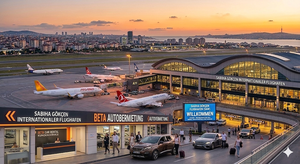 MIETWAGEN AM FLUGHAFEN SABIHA GOKCEN EXKLUSIVES REISEN MIT BETA AUTOVERMIETUNG