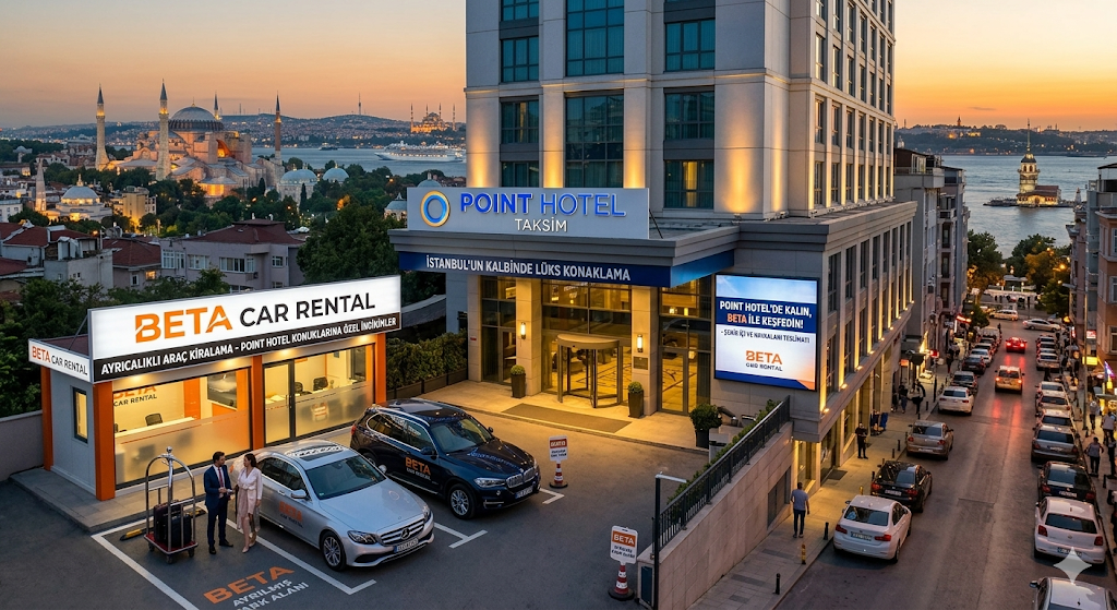 ISTANBUL U OZGURCE KESFEDIN POINT HOTEL TAKSIM KONUKLARI ICIN AYRICALIKLI ARAC KIRALAMA