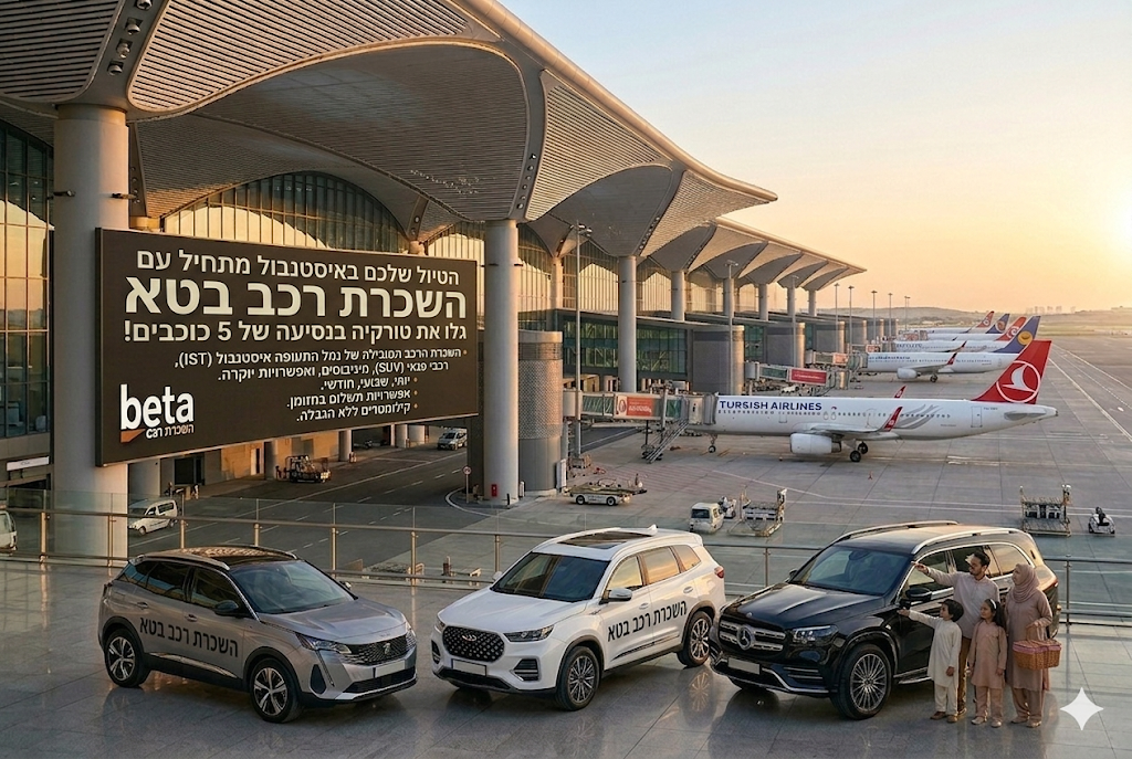 השכרת רכב יוקרה בסביחה גוקצ’ן CASH DEPOSIT ו-CASH PAYMENT BETA CAR RENTAL