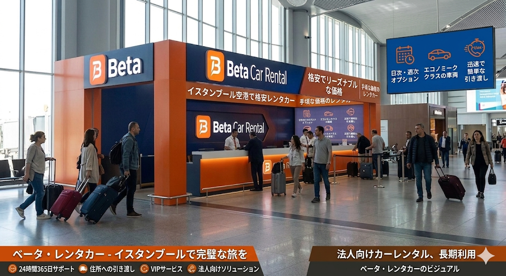 イスタンブ ル空港でCASH DEPOSITとCASH PAYMENTによる格安レンタカ 及びSUVレンタル BETA CAR RENTAL