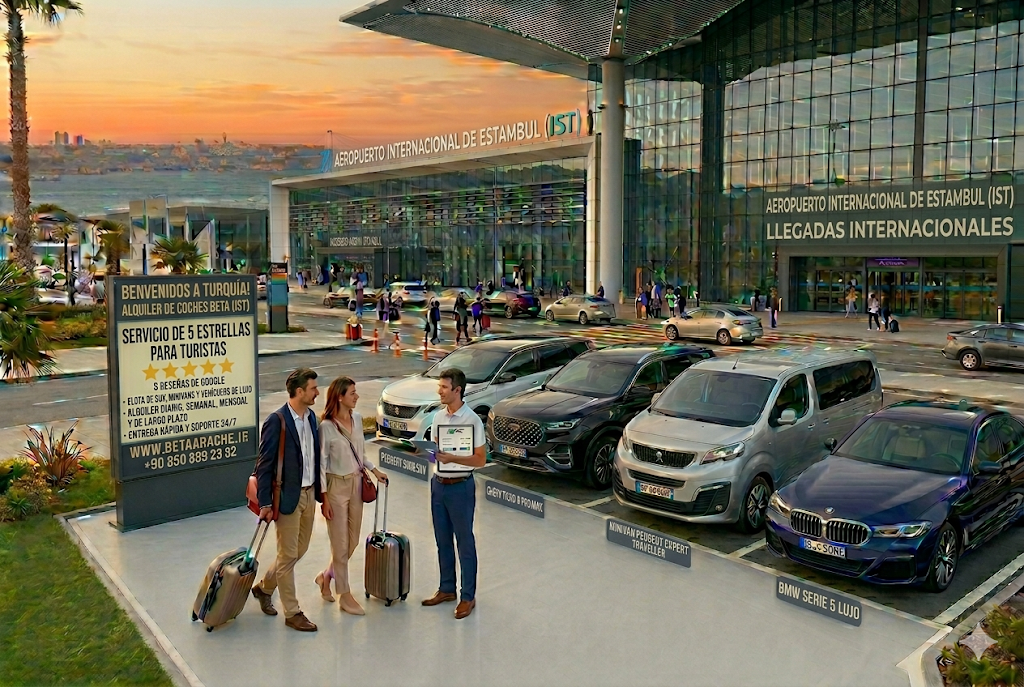 ALQUILER DE COCHES EN EL AEROPUERTO DE ESTAMBUL CONFORT DE 5 ESTRELLAS CON ALQUILER DE COCHES BETA