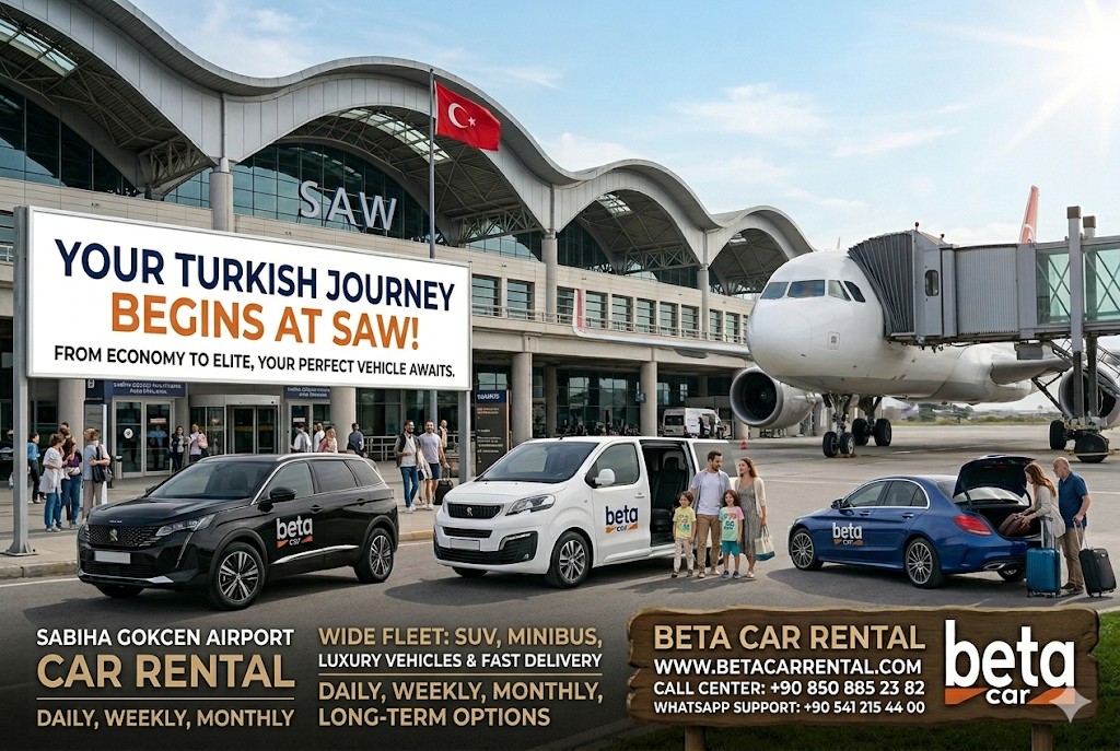 SABIHA GOKCEN AIRPORT CAR RENTAL YOUR JOURNEY BEGINS AT SAW WITH BETA RENT A CAR