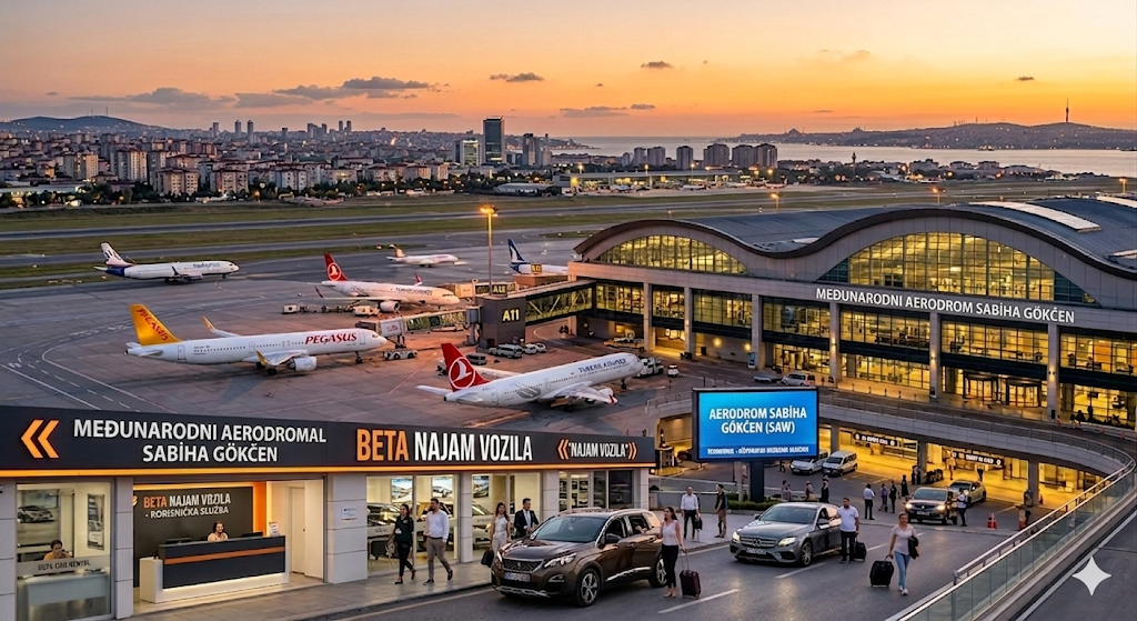 IZNAJMLJIVANJE AUTOMOBILA NA AERODROMU SABIHA GOKCEN BETA NAJAM AUTOMOBILA