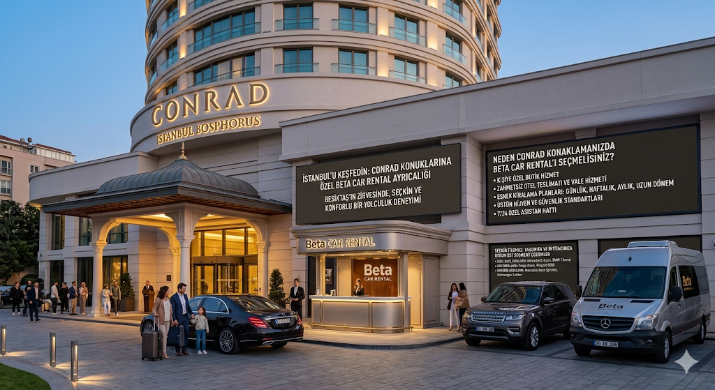 ISTANBUL UN KALBINDE AYRICALIKLI KESIF CONRAD ISTANBUL BOSPHORUS KONUKLARINA OZEL ARAC KIRALAMA