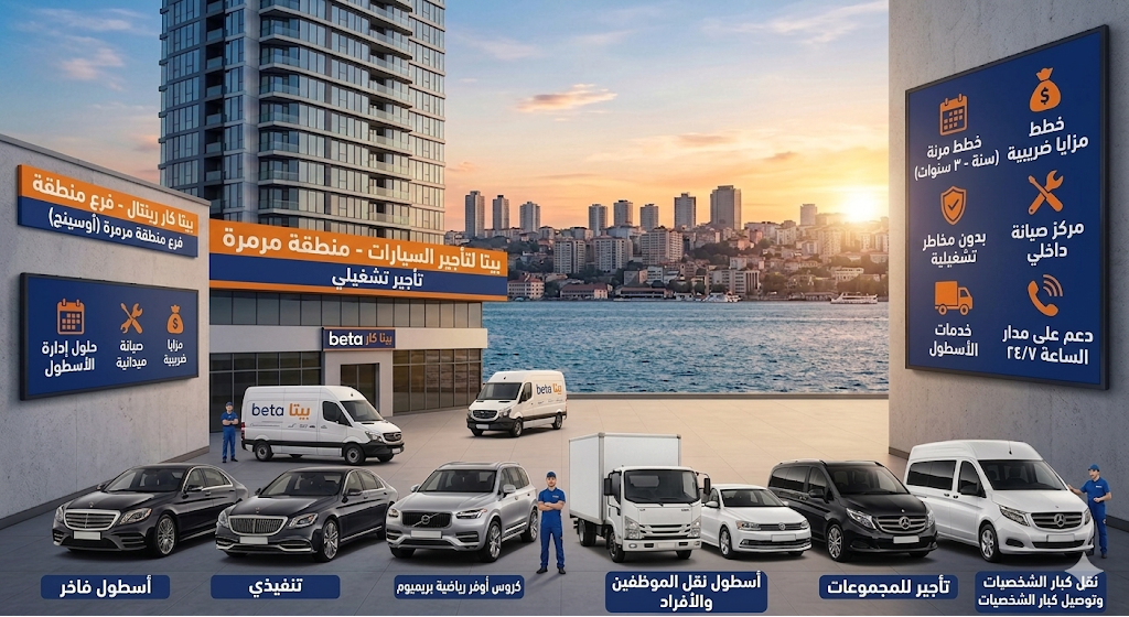 عزز قوة شركتك مع حلول التأجير التشغيلي من بيتا لتأجير السيارات